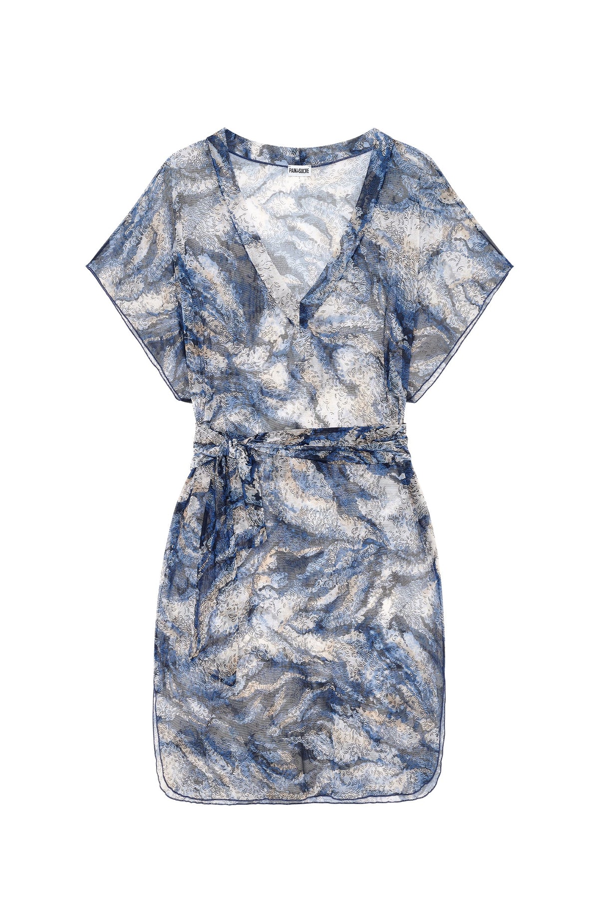 tyssa Loose-fitting printed tulle tunic