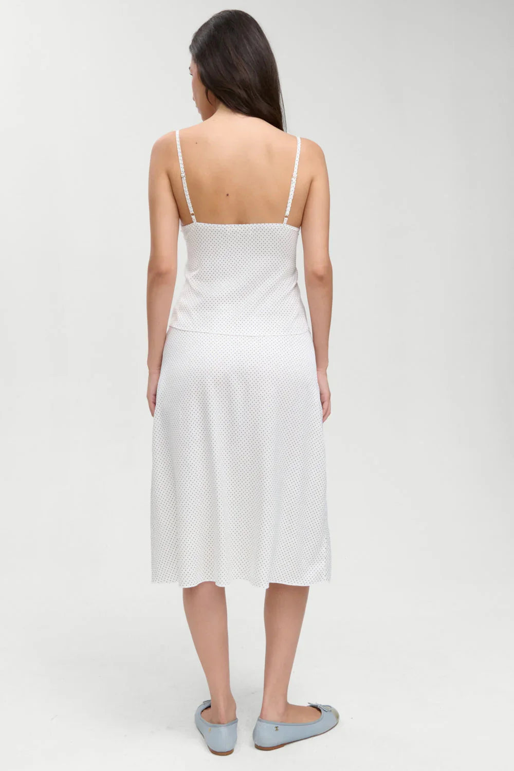 Jupe longue en soie Laura - French Pearl
