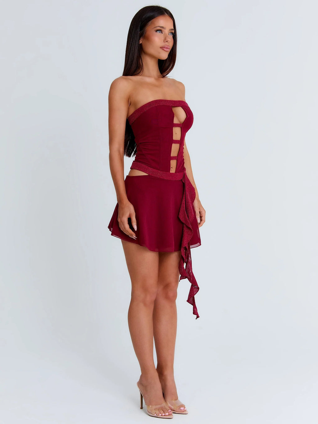 Mini-robe Nina bordeaux