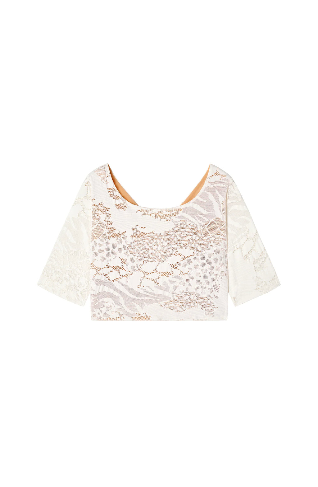 tanji Raspberry top with round neck