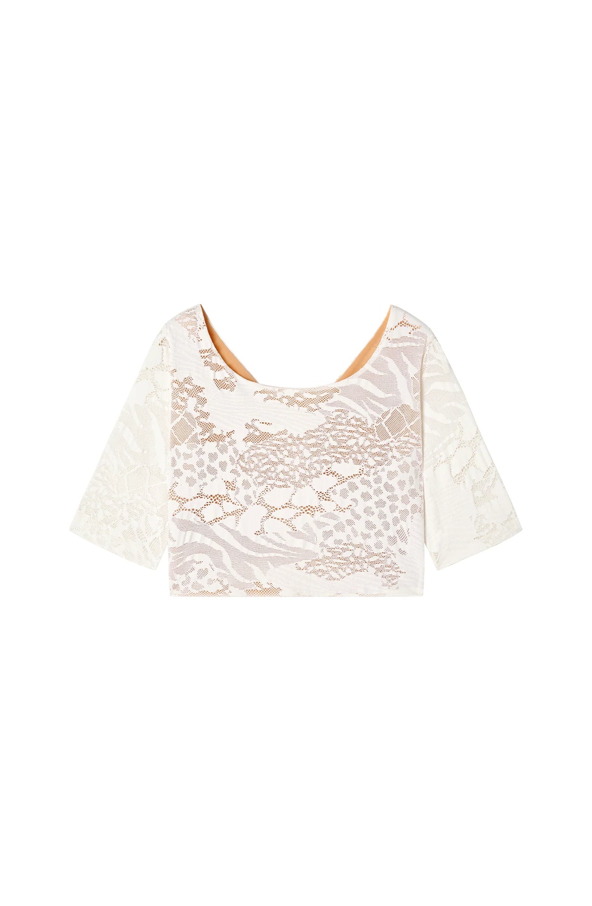 tanji Raspberry top with round neck
