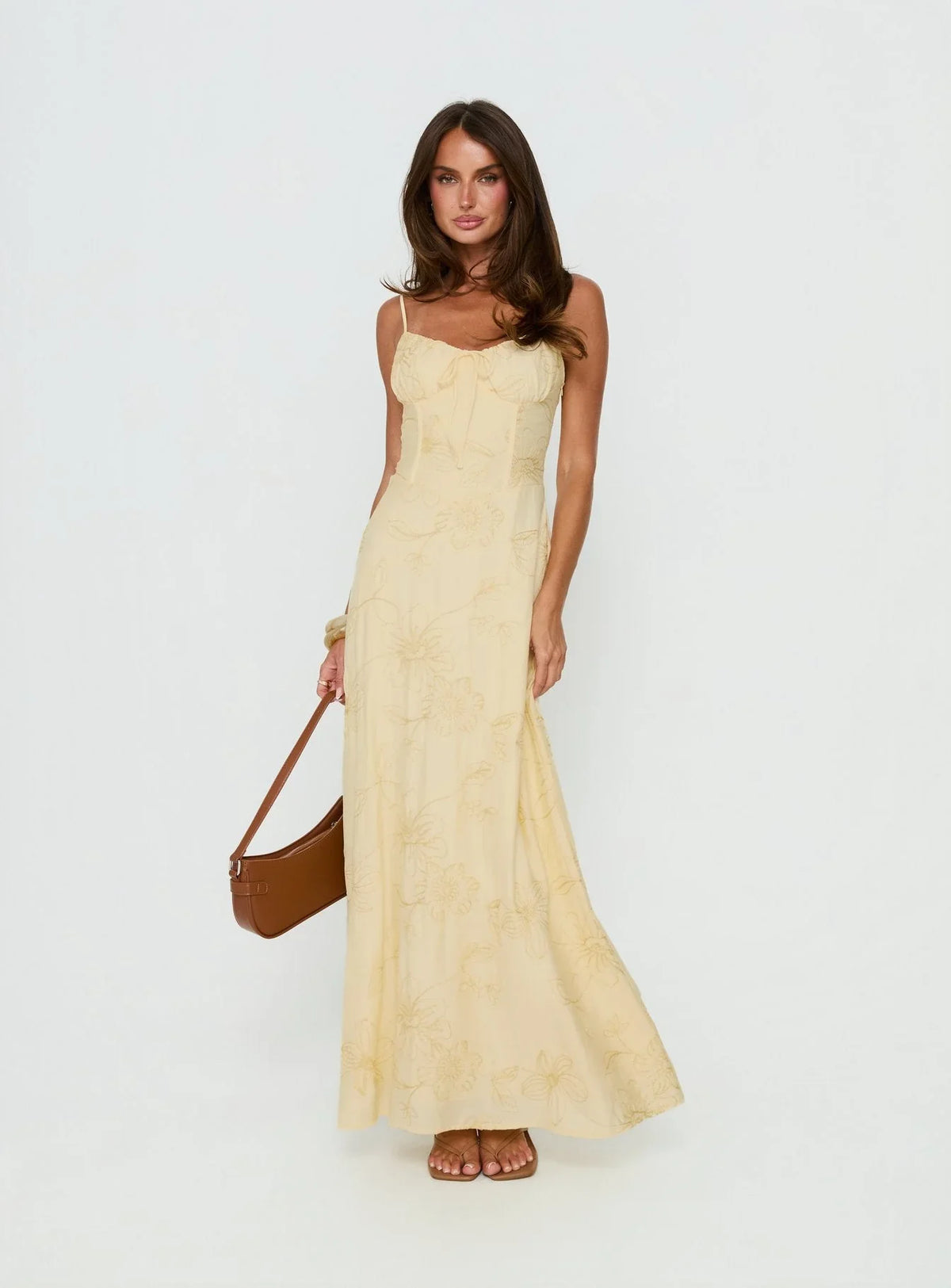 Robe longue Members Only Citron