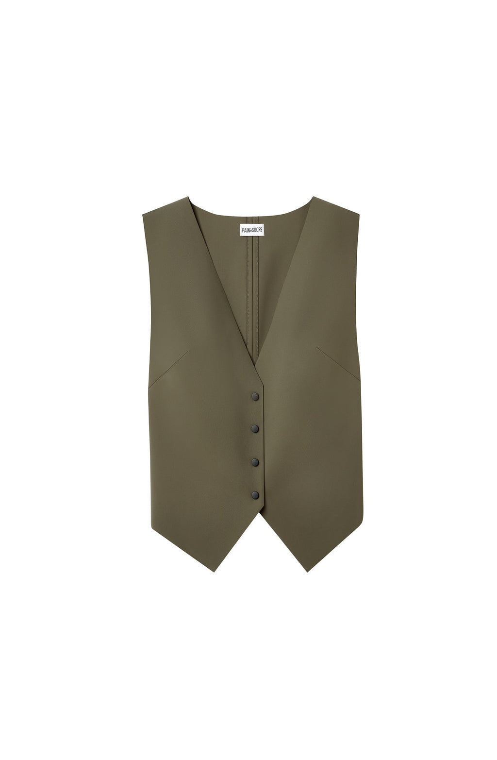 gabie Lichen green vest