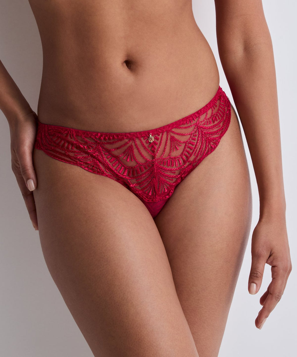 Vibes Culotte italienne Rouge Love et Uni Bordeaux