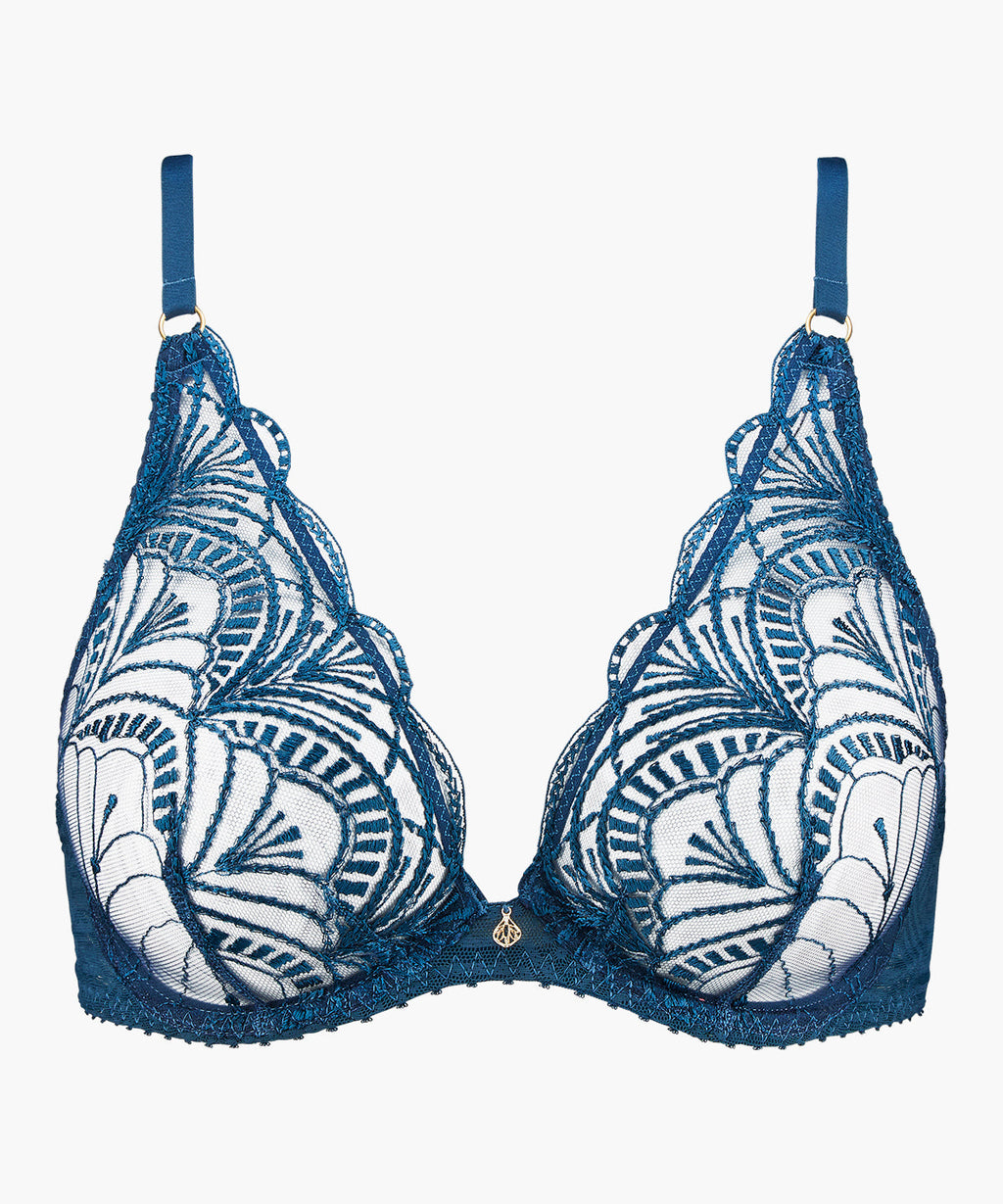 Vibes Soutien-gorge triangle à armatures bleu canard