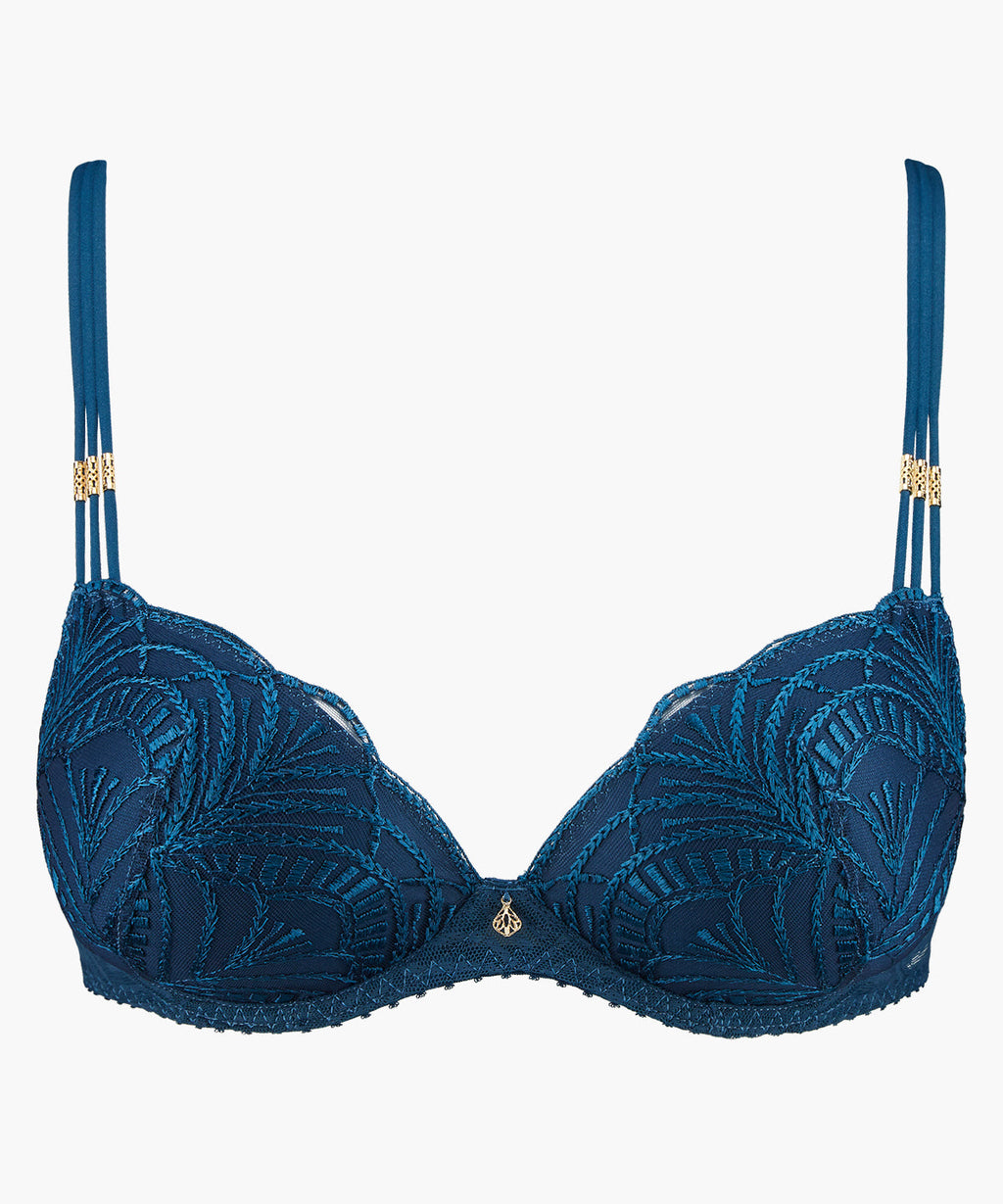 Vibes Soutien-gorge push-up à coques bleu canard