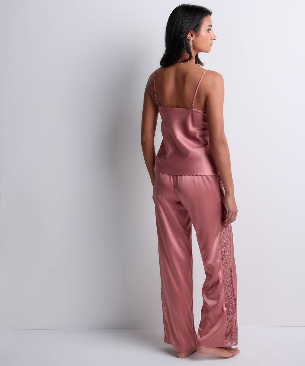 Top à fines bretelles Midnight Whisper Rose chaud