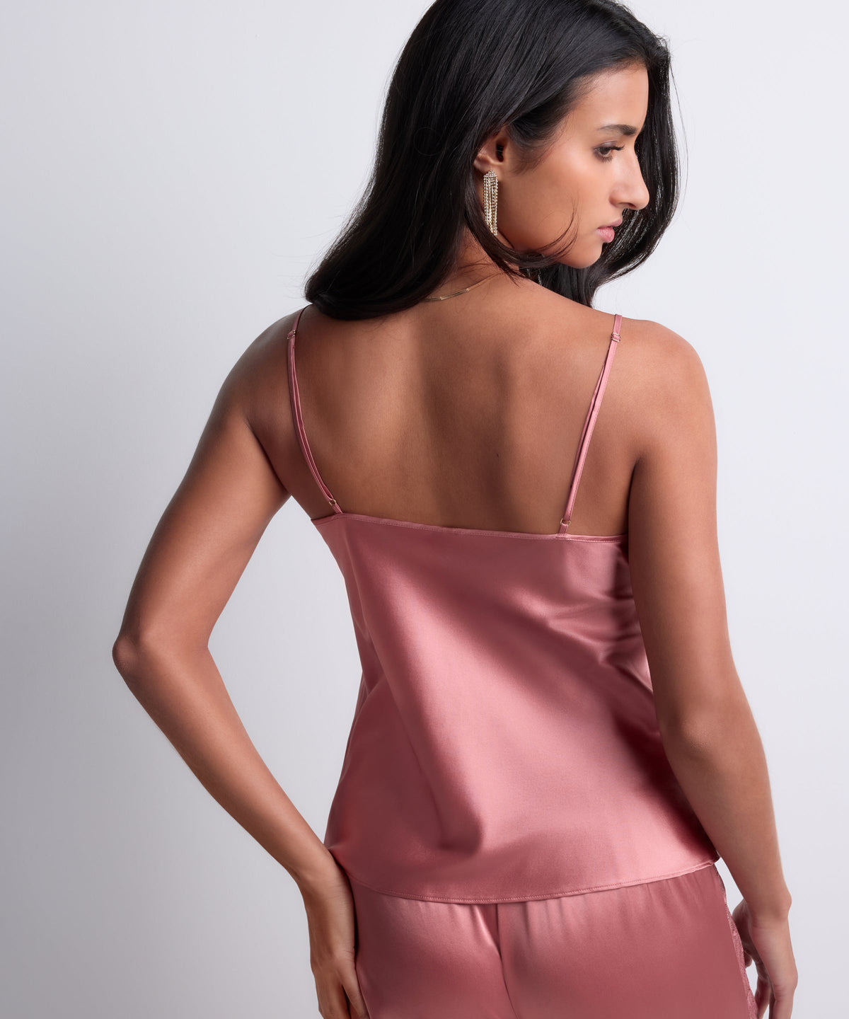 Top à fines bretelles Midnight Whisper Rose chaud