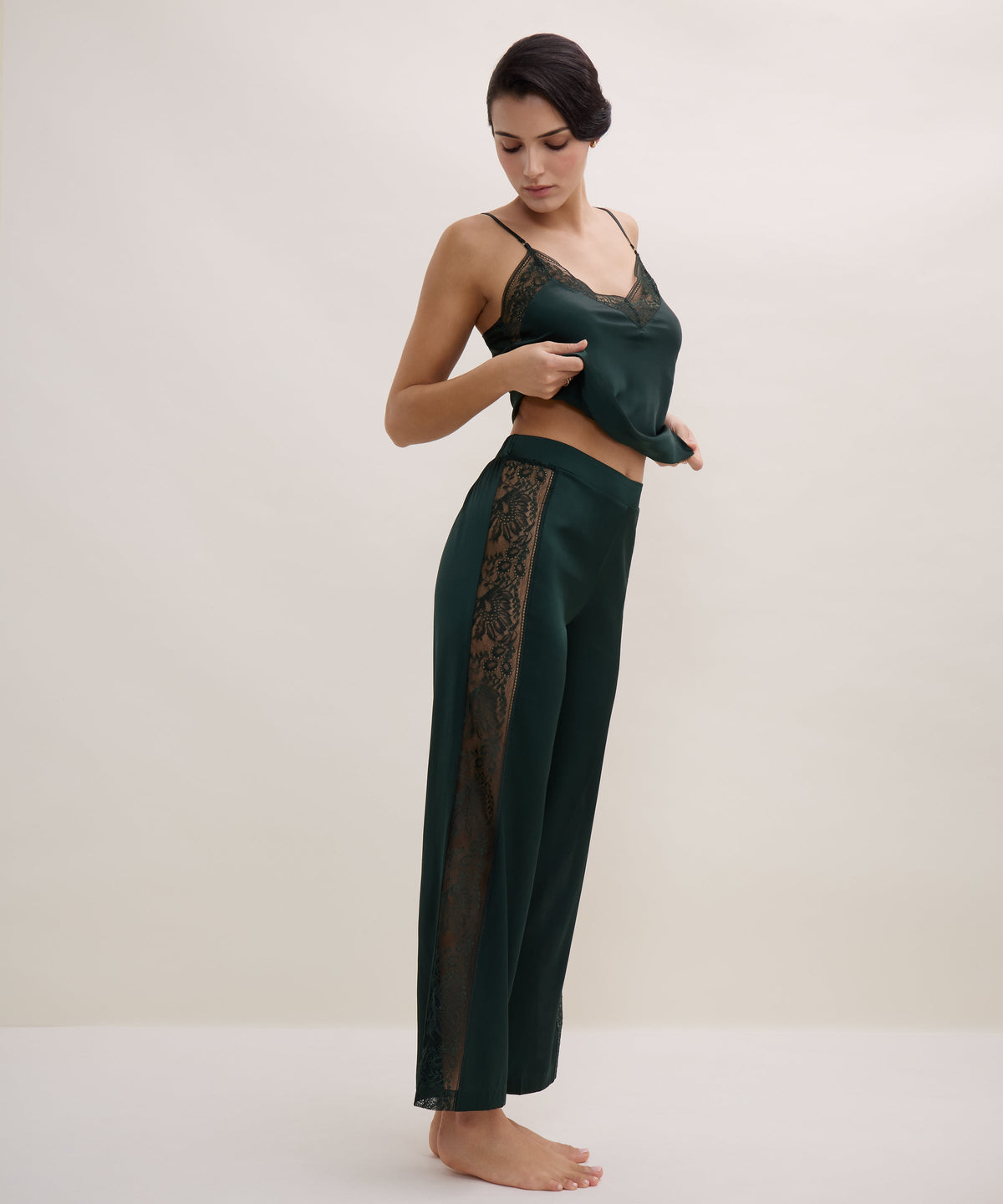 Pantalon Midnight Whisper Vert Mystérieux