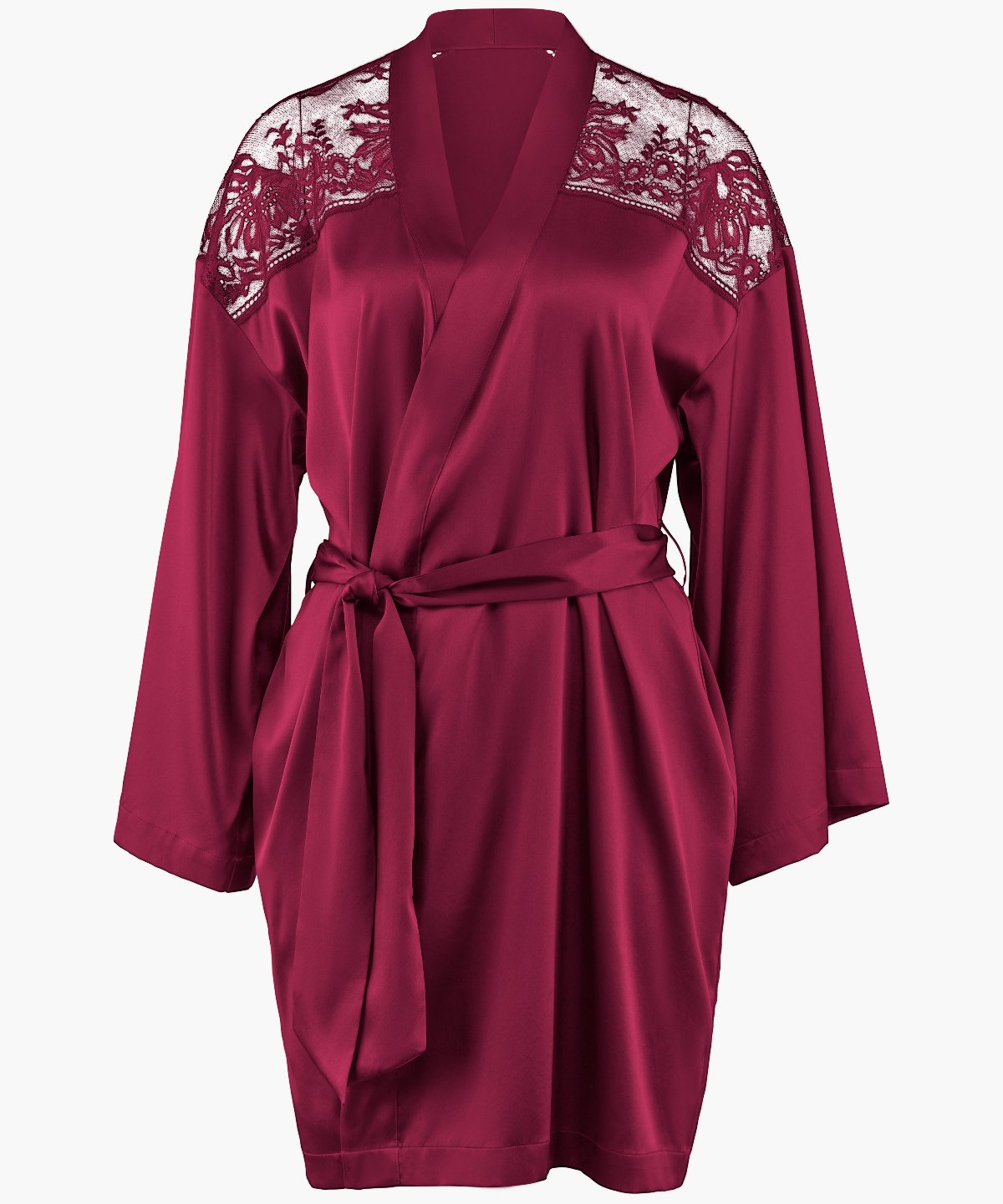 Kimono Souffle de Minuit Rouge Cramoisi