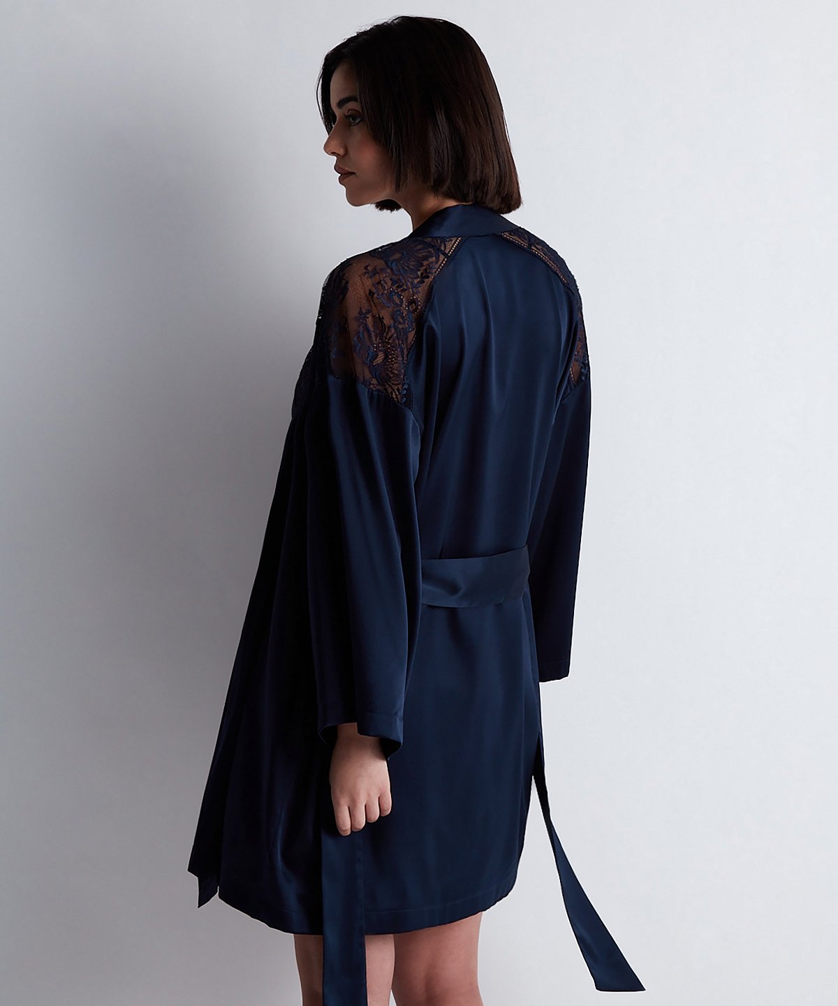 Kimono Bleu Soir Chuchotis de Minuit