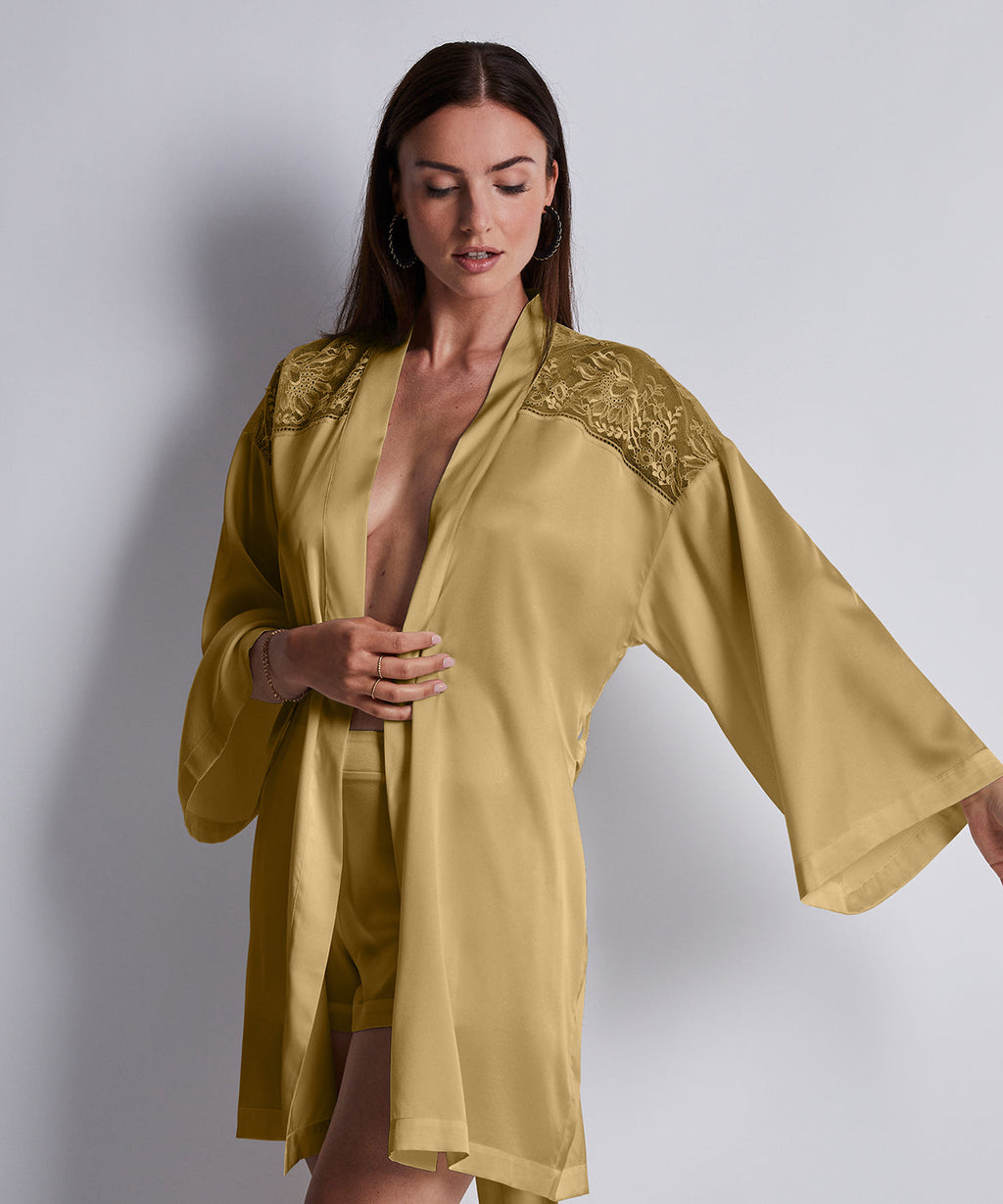 Kimono Chuchotis de Minuit Bronze Sublime