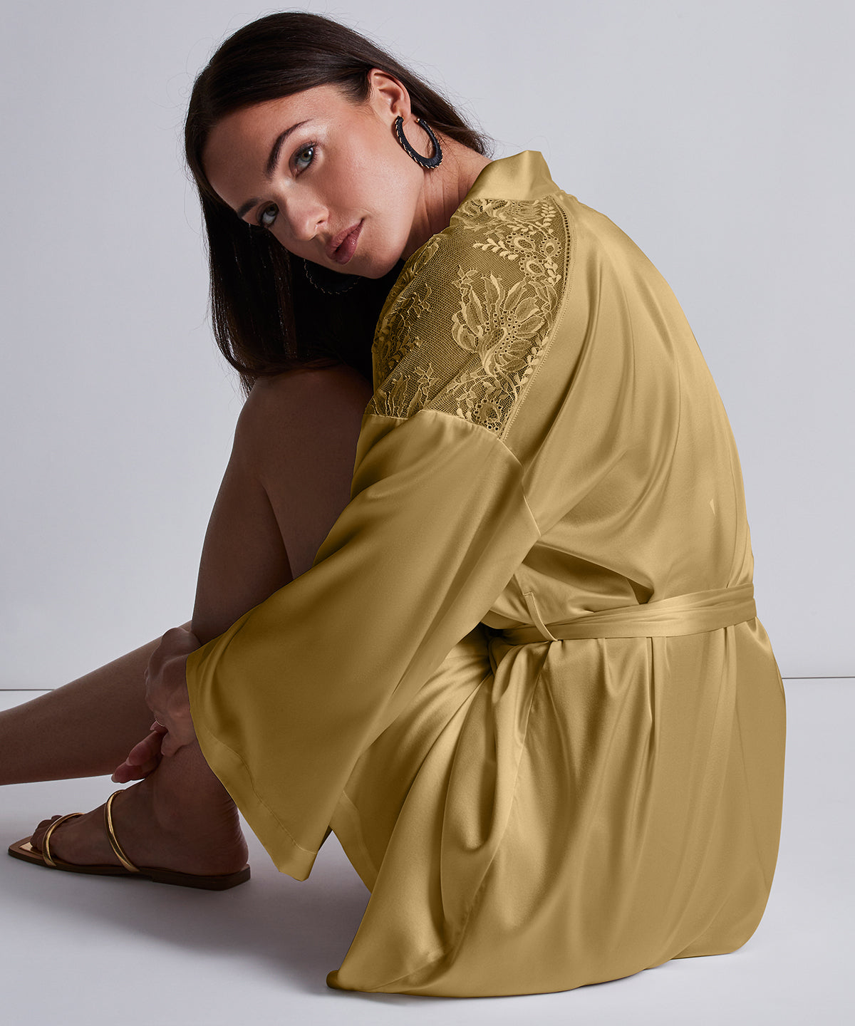Kimono Chuchotis de Minuit Bronze Sublime