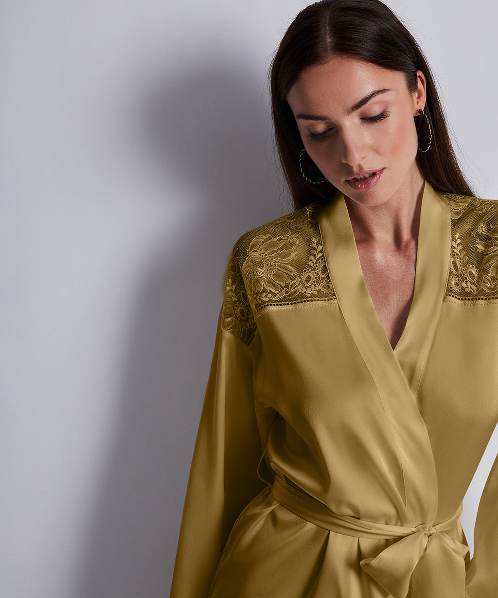 Kimono Chuchotis de Minuit Bronze Sublime