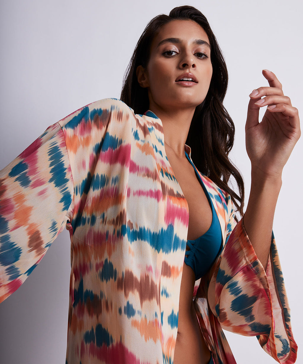 Kimono Coquillage Sable du soir