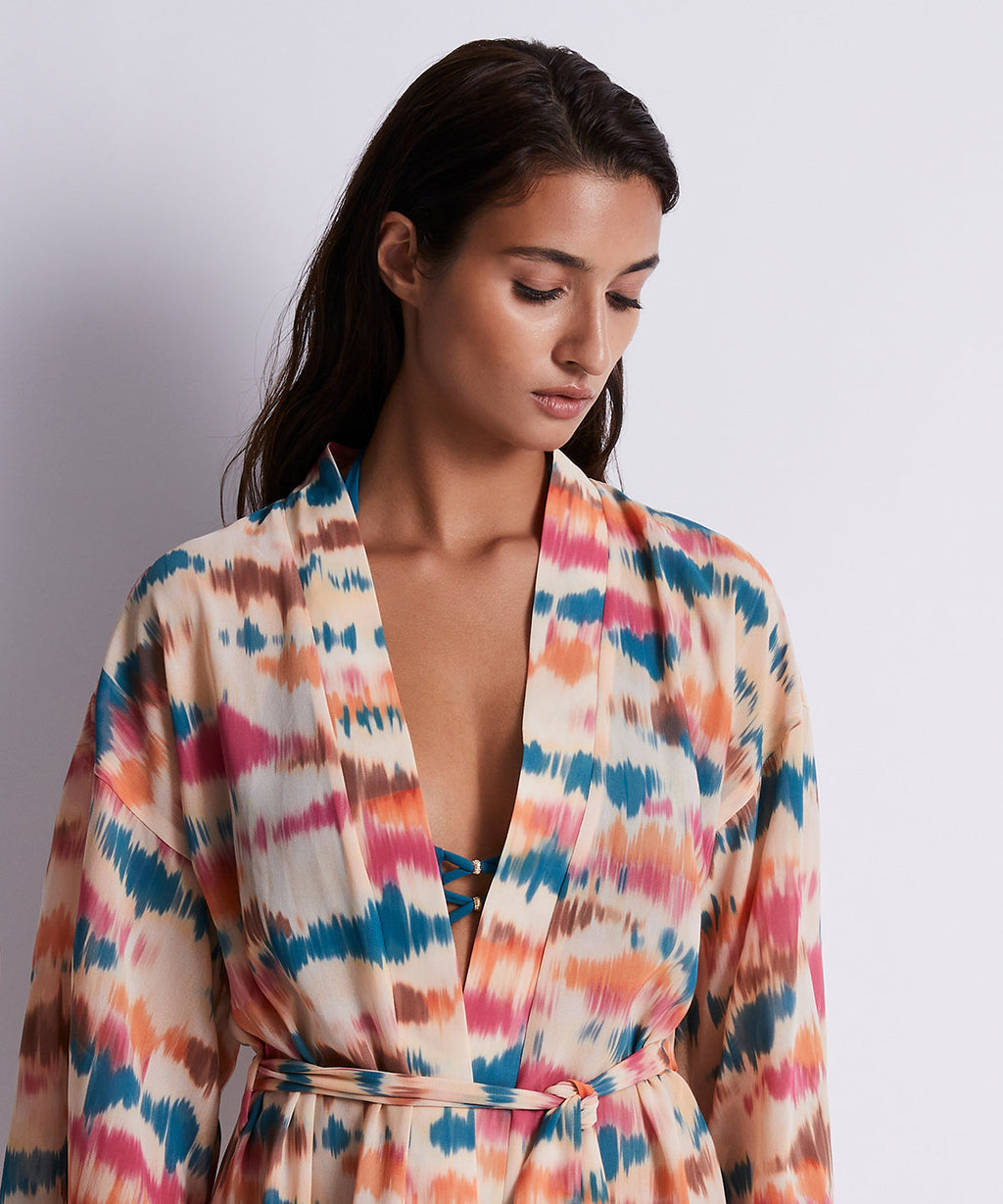 Kimono Coquillage Sable du soir