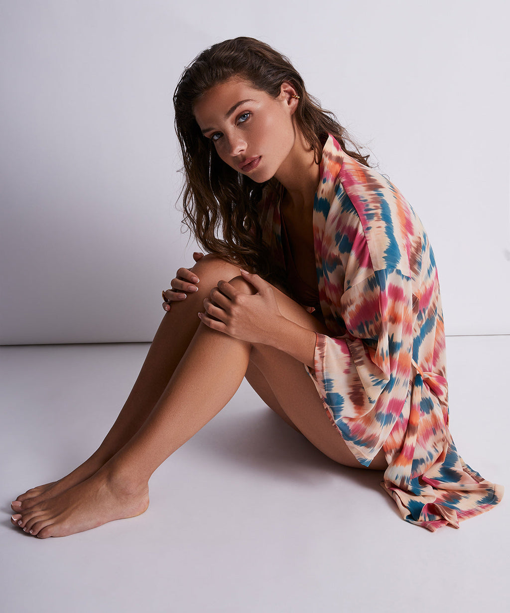 Kimono Coquillage Sable du soir