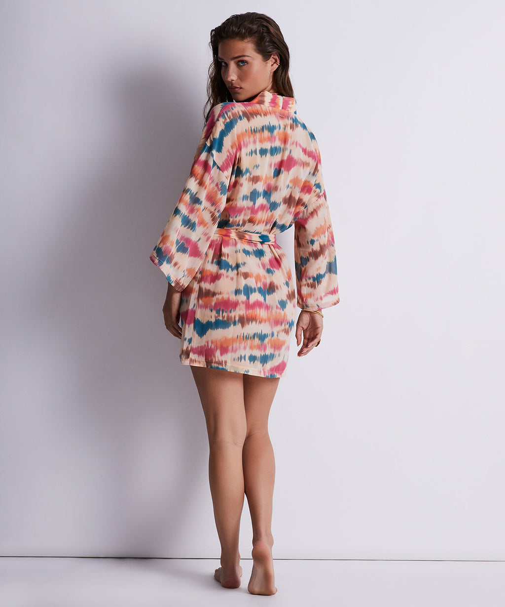 Kimono Coquillage Sable du soir