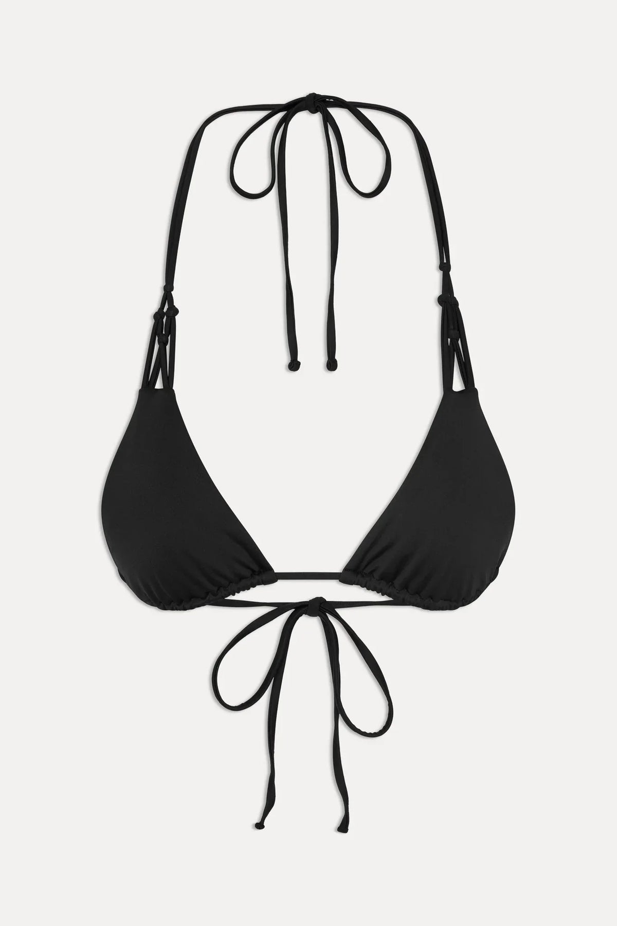 x JENNIE Encore Triangle Bikini Top - Black