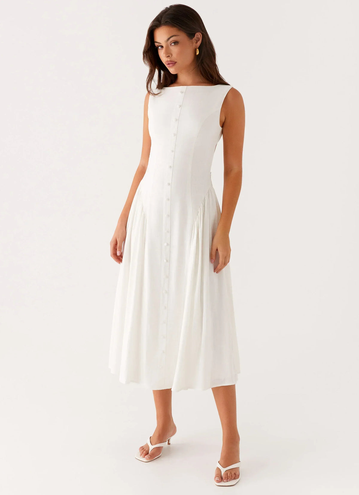 Robe Midi Maylah - Blanc