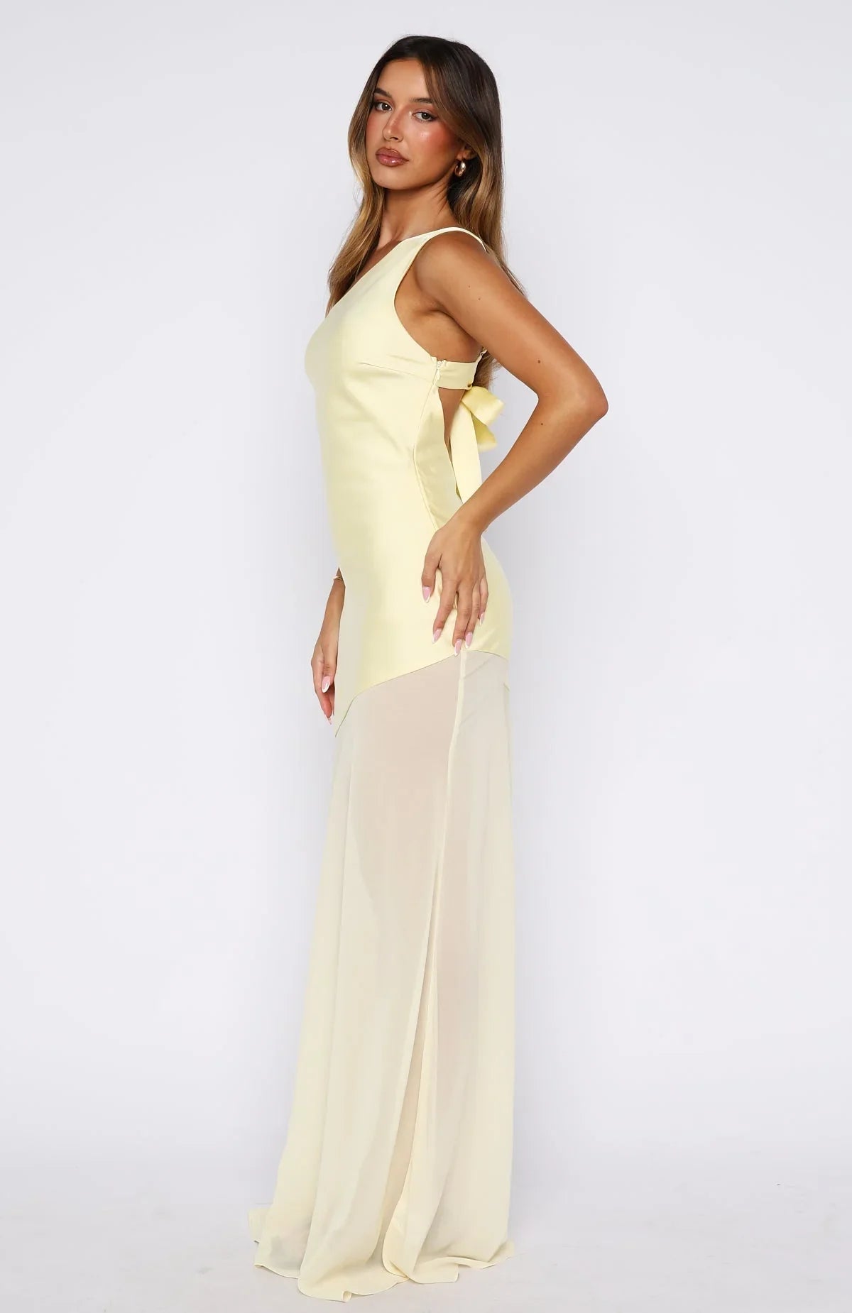 Robe longue Vip Vibes citron