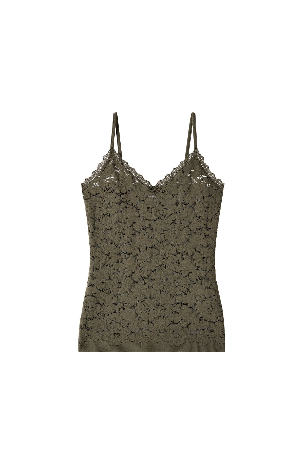 rana Lichen green lace camisole