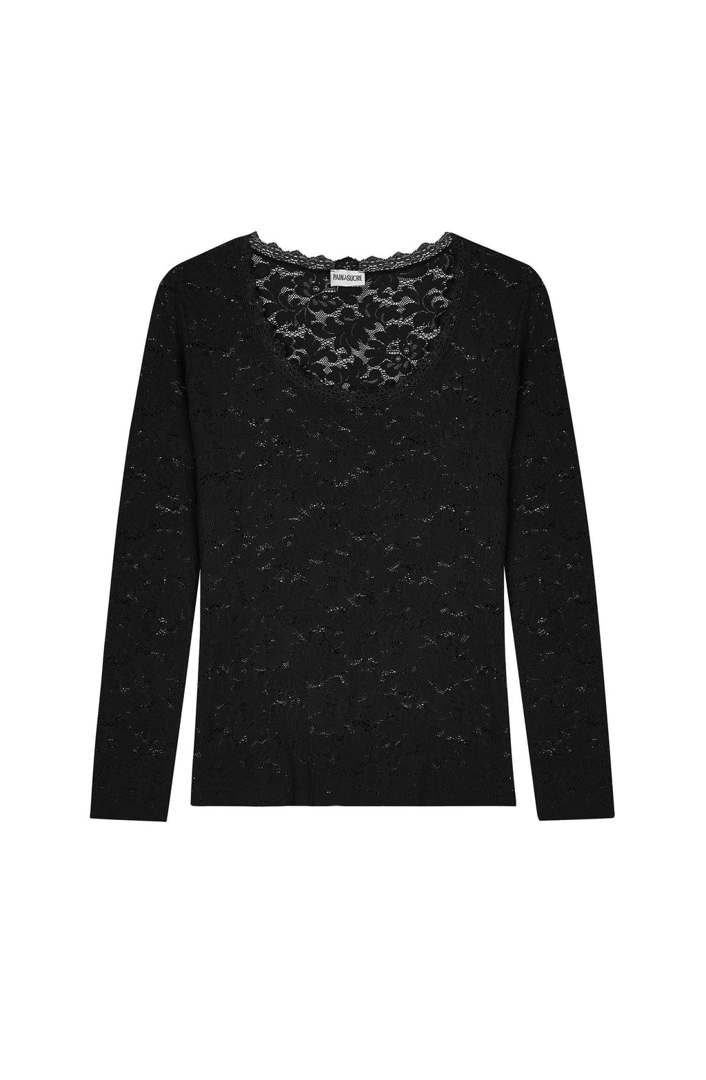 gilda Black long-sleeved top
