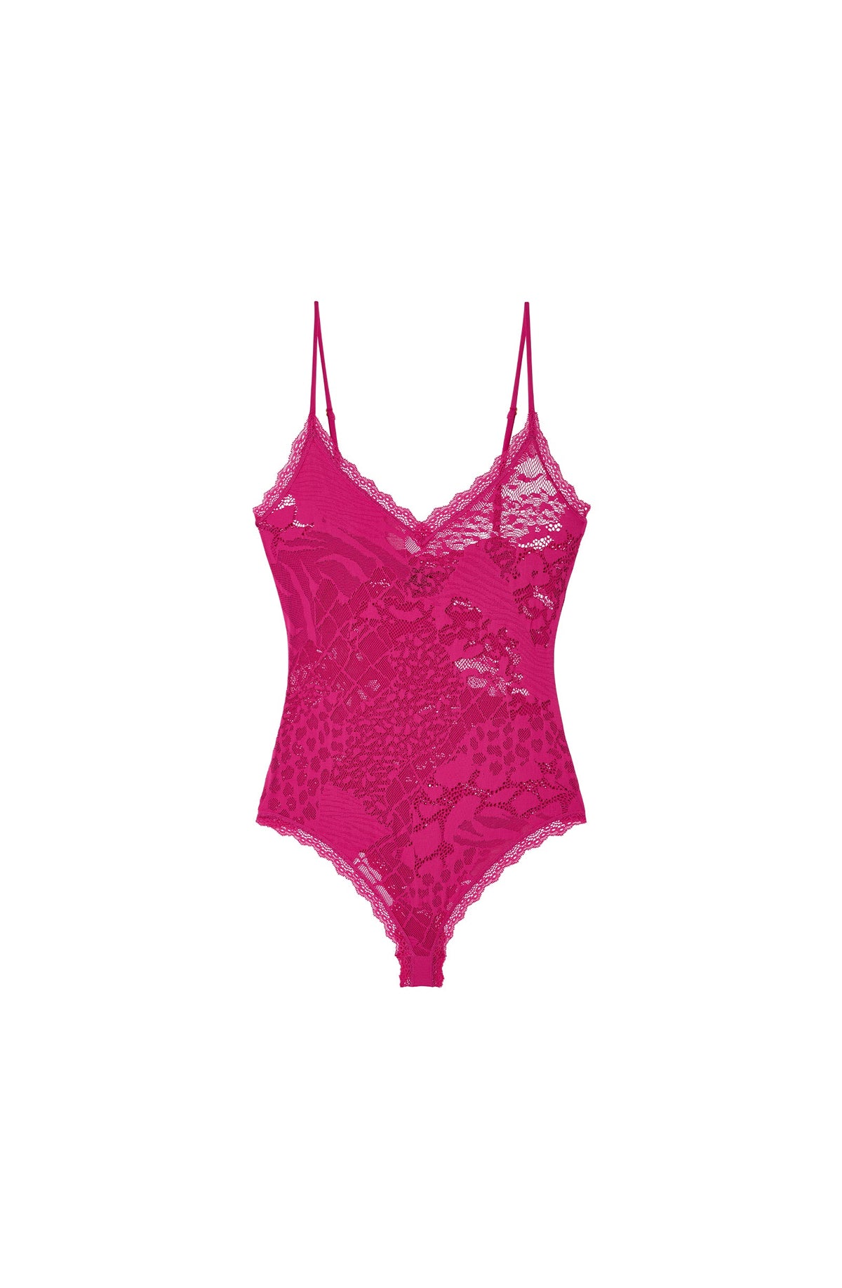 java Foam white lace thong bodysuit