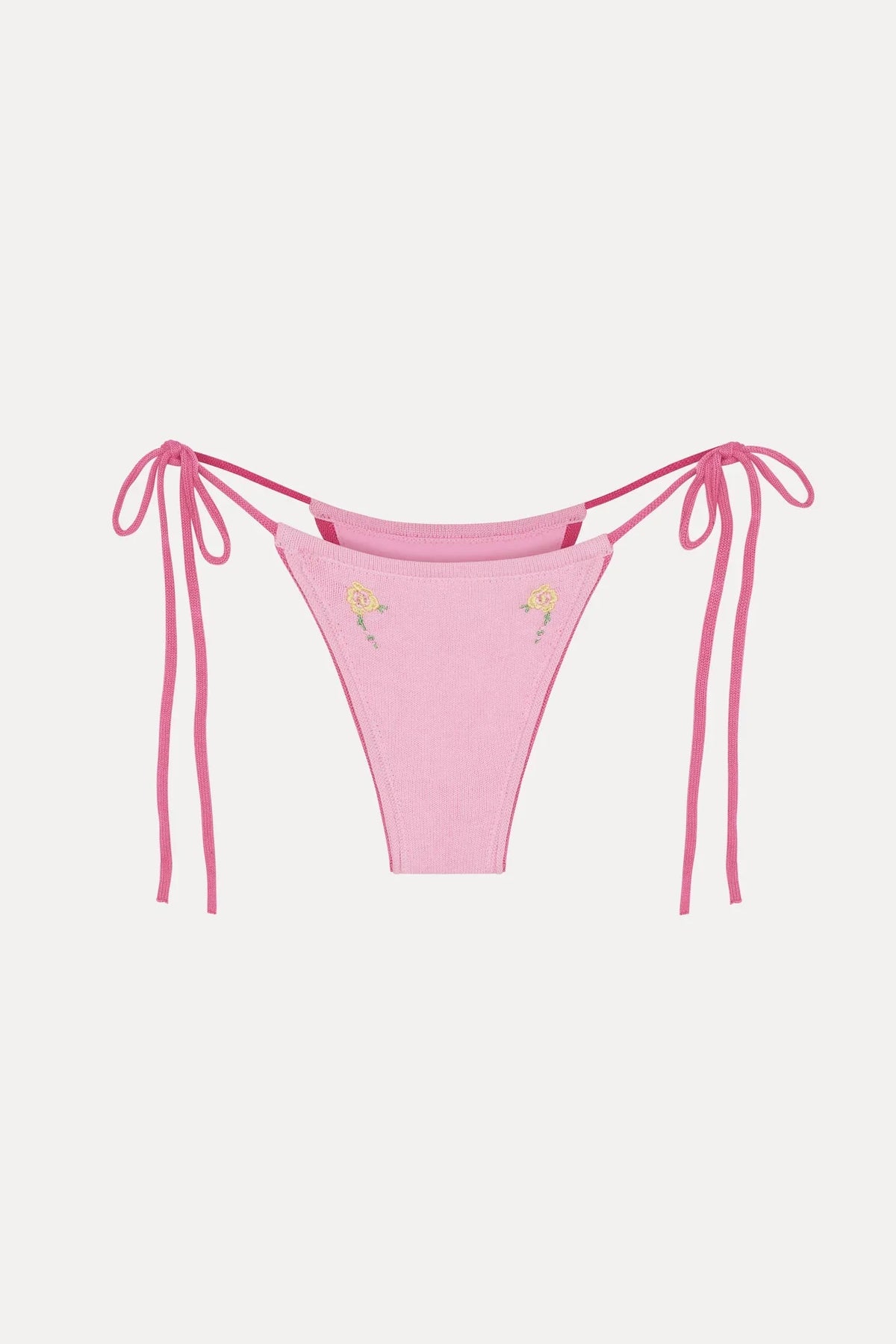 Divine Knit Skimpy Bikini Bottom - Strawberry Lemonade
