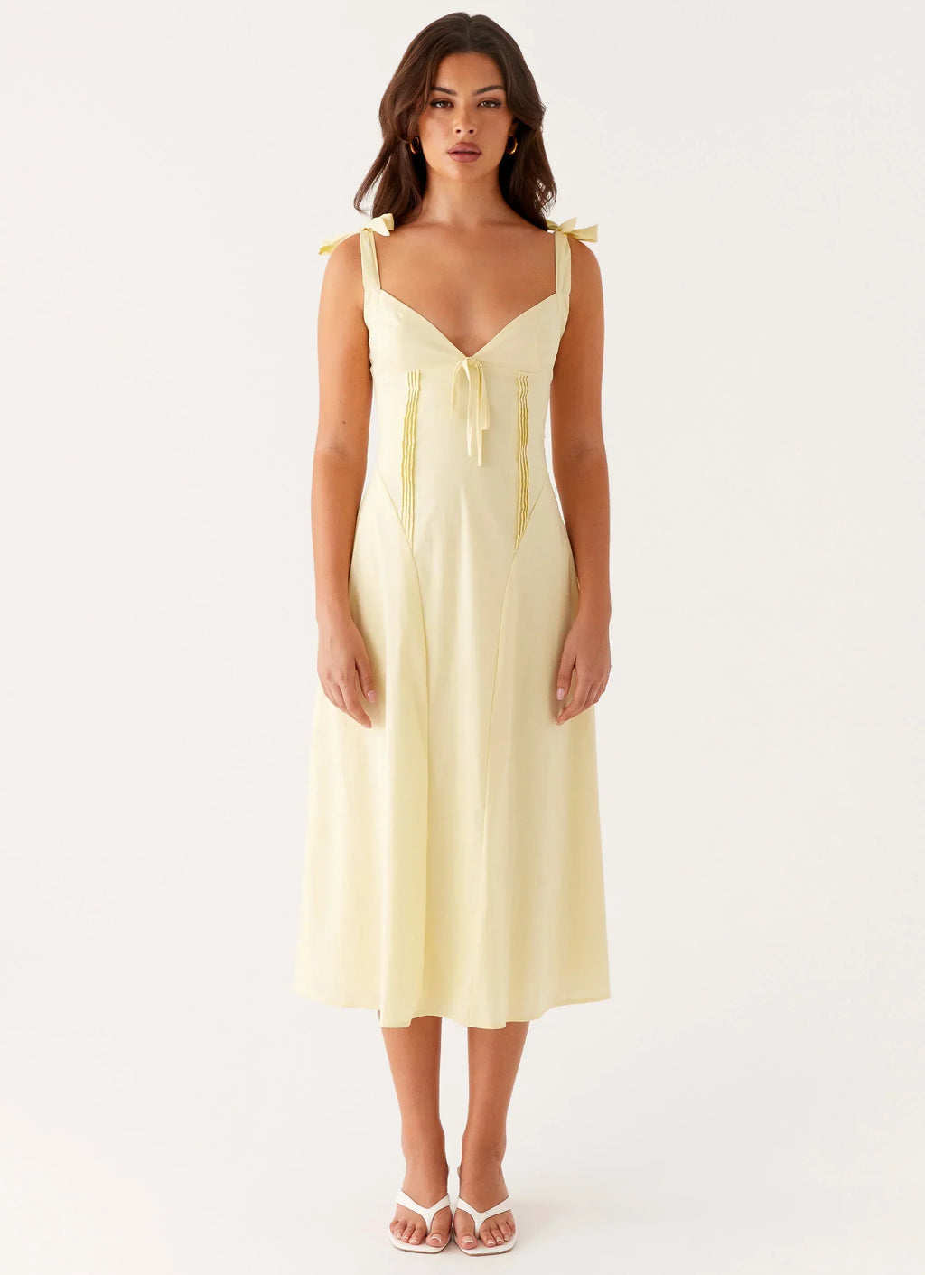 Robe Adela Midi - Jaune