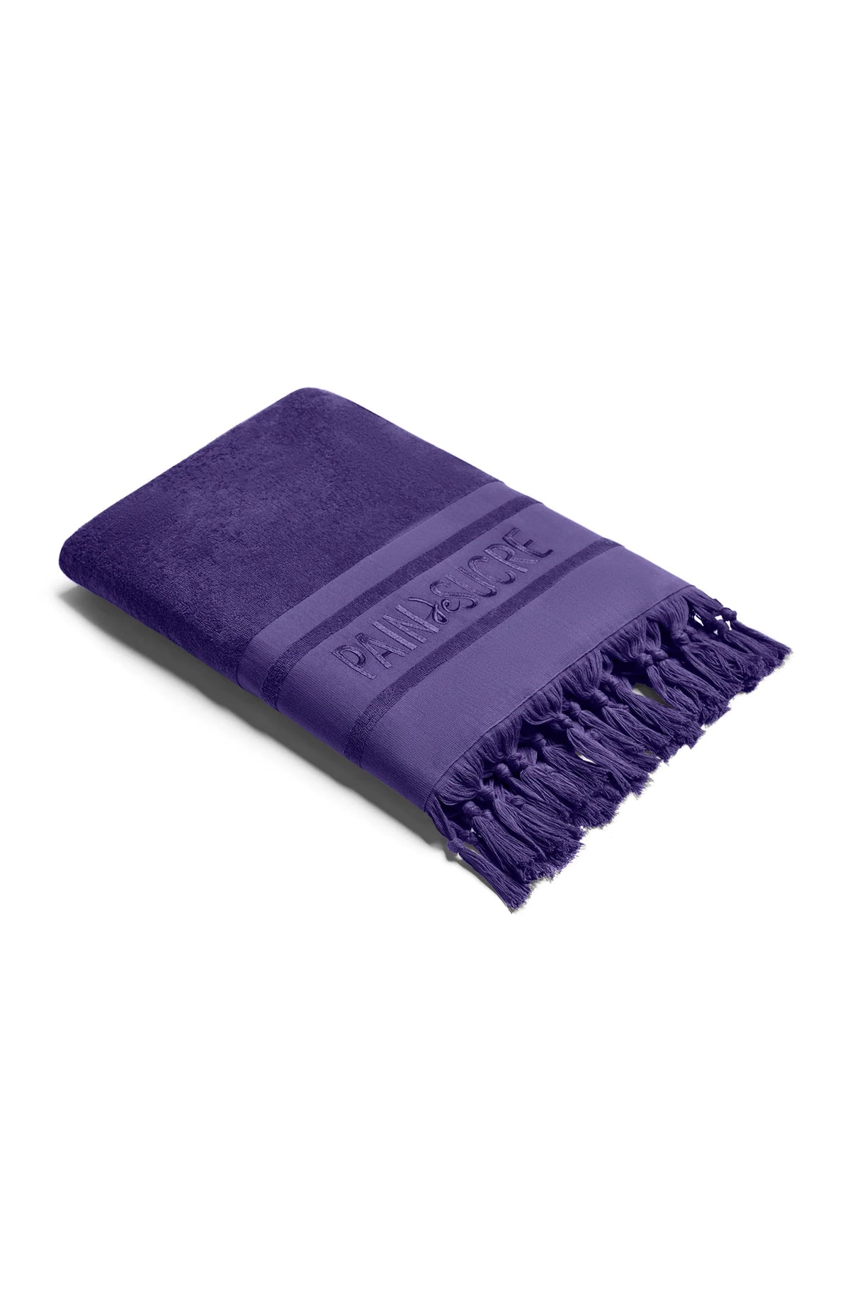 zaina Embroidered jade terry fouta towel