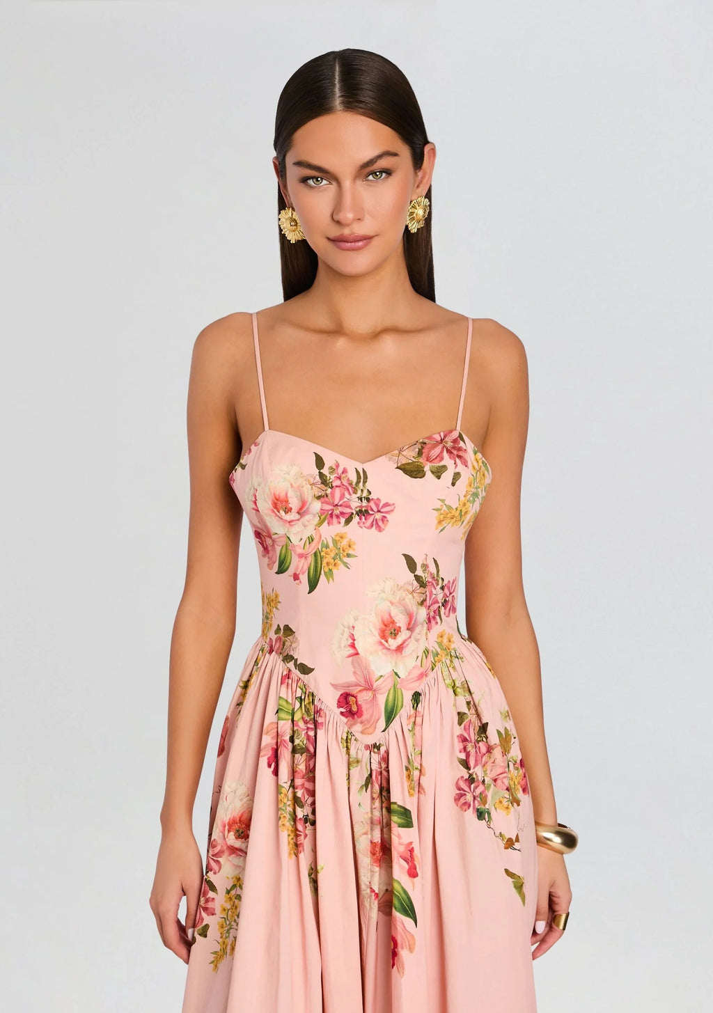 Robe midi corsetée Ayla