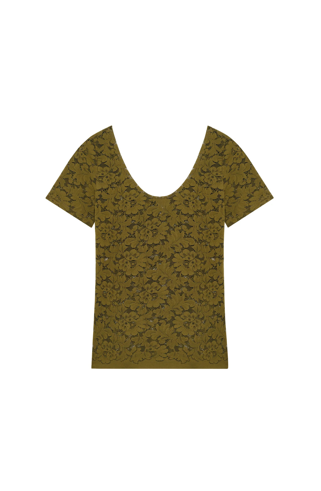yann Jade short-sleeved lace top