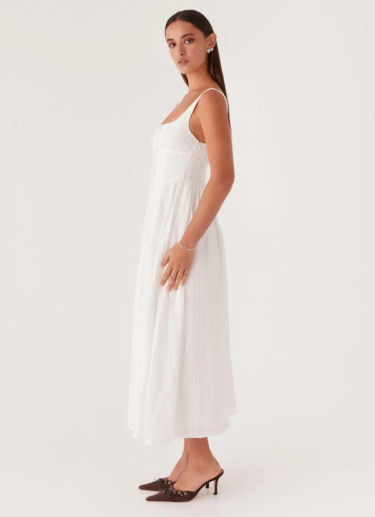 Robe Pascuelle Midi - Blanche