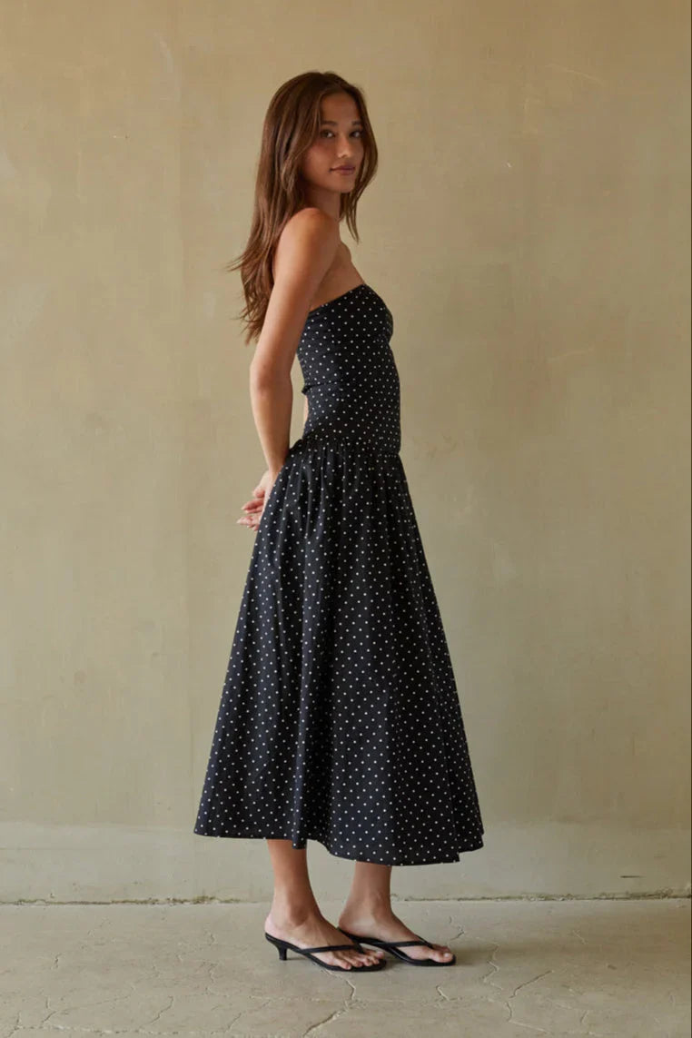 Robe midi Joey à pois