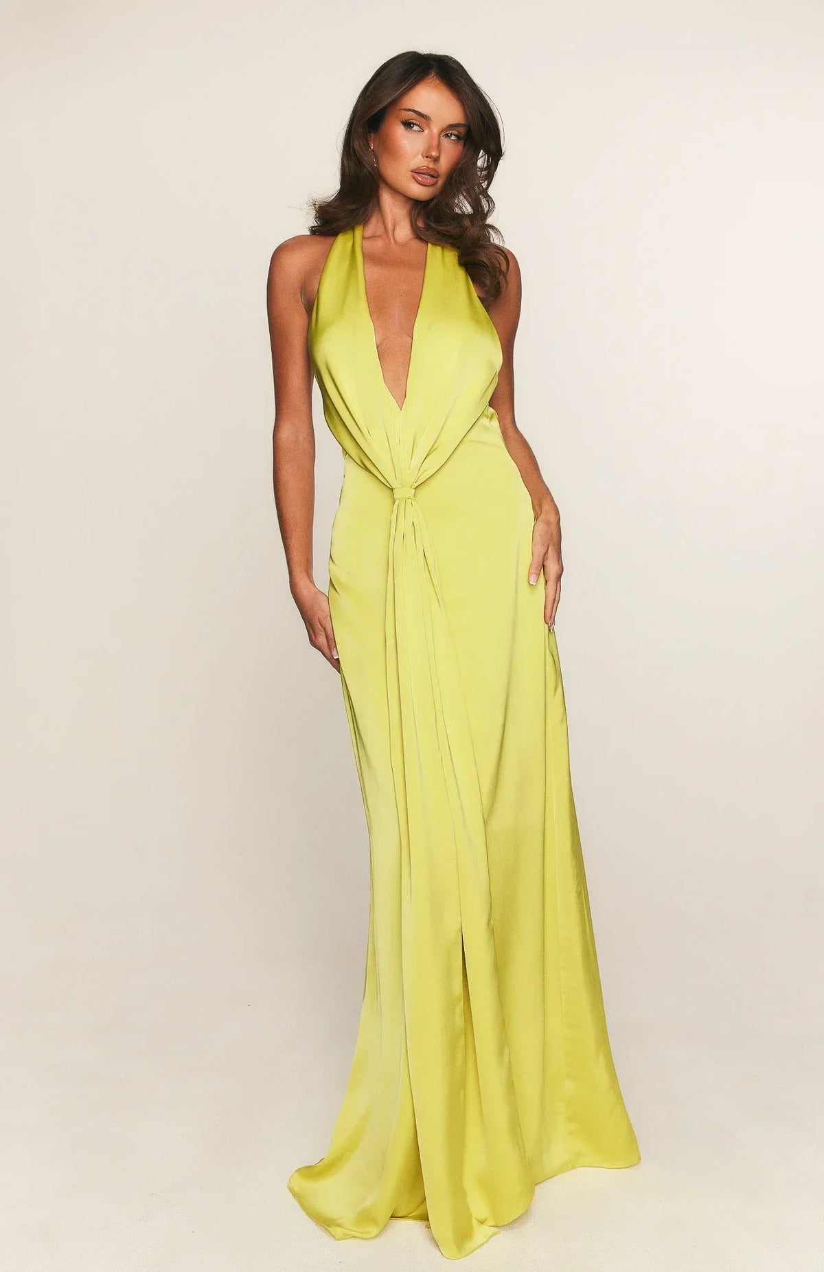 Robe longue Delicate Delight Chartreuse