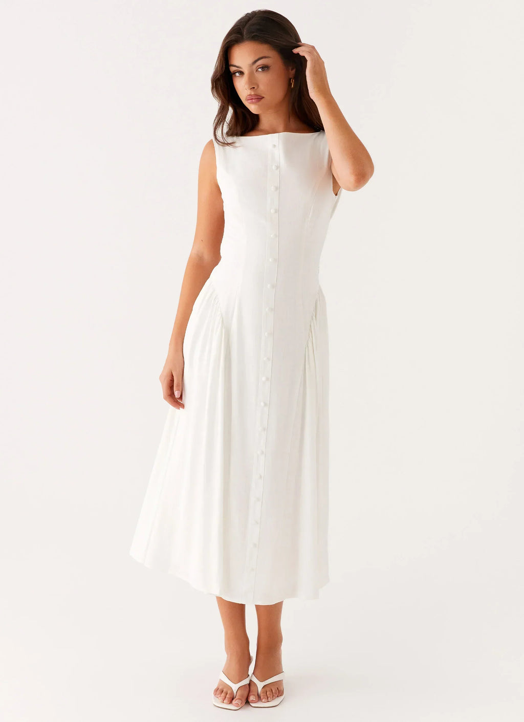 Robe Midi Maylah - Blanc