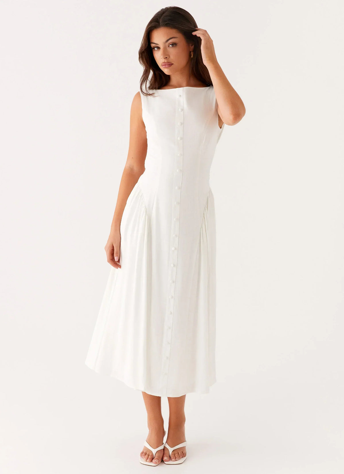 Robe Midi Maylah - Blanc