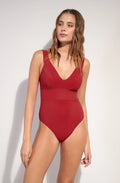 pipper Madder red racerback swimsuit