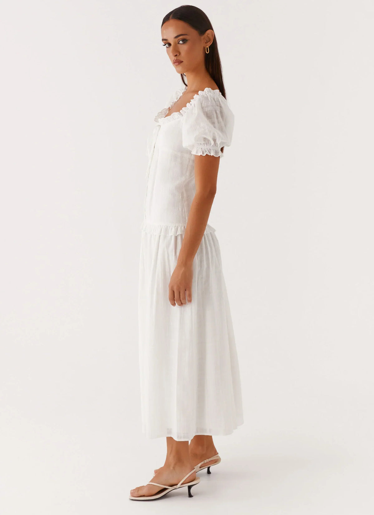 Robe Midi Cent Pour Cent - Blanc