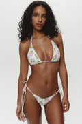 Haut de bikini triangle perlé Grace - Cherry Picked