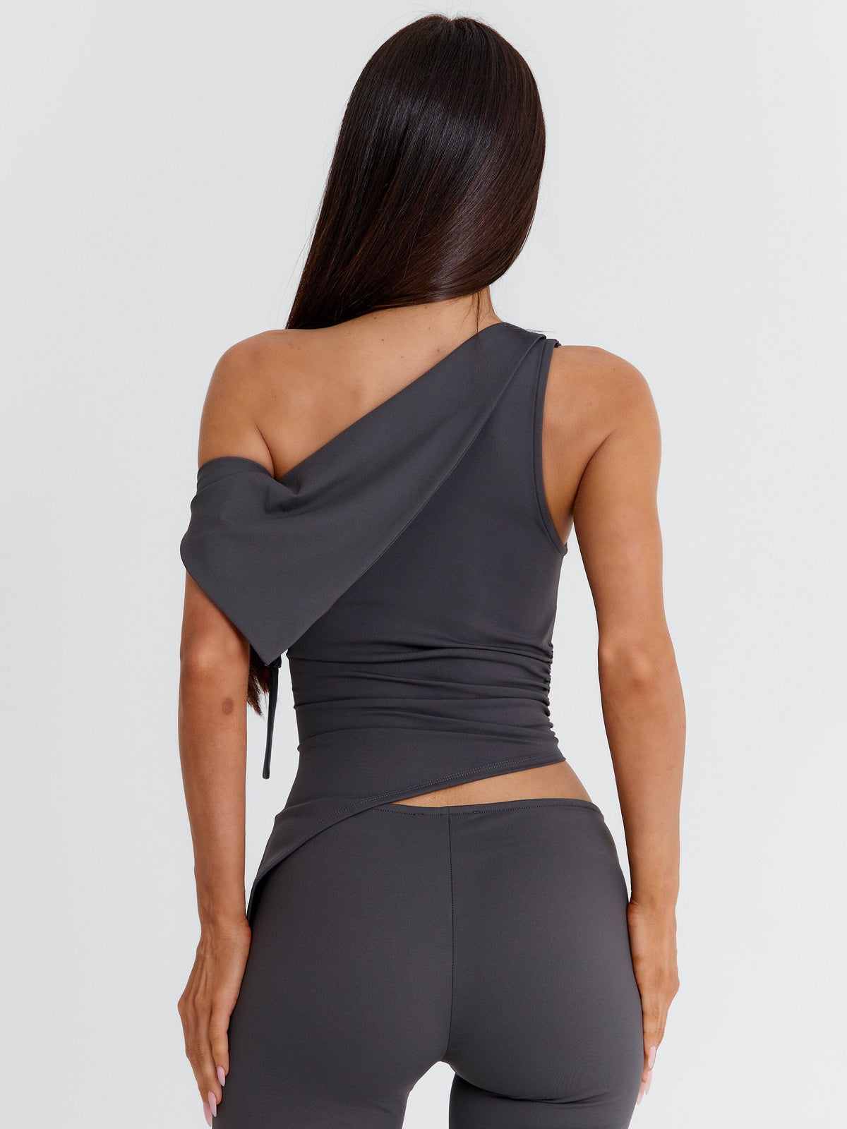 Juliett Crop Top Gris Foncé