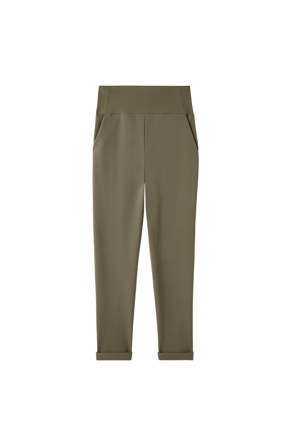 jazzi Lichen green slim trousers