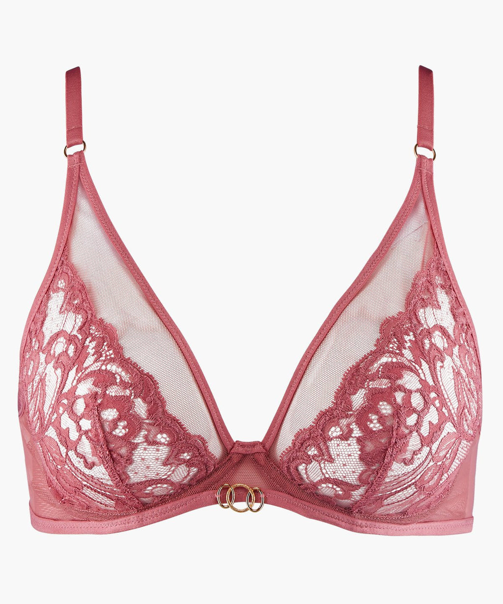 Feeling Myself Soutien-gorge triangle à armatures Rosewood