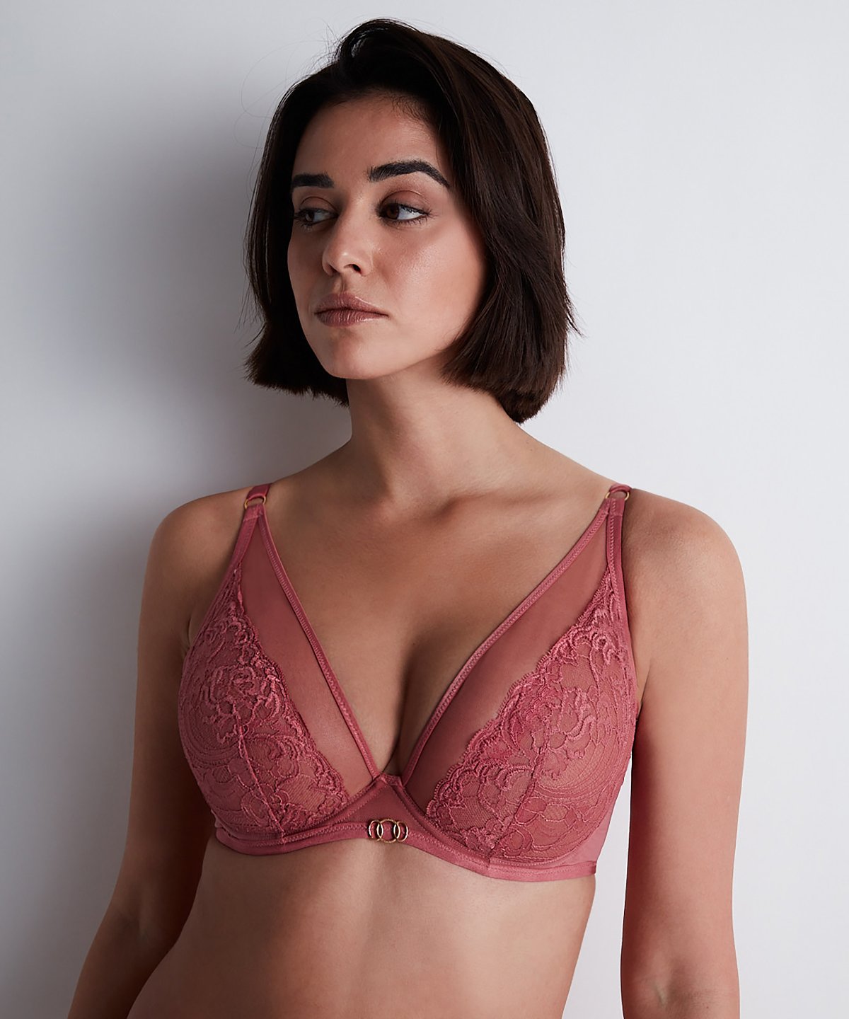 Feeling Myself Soutien-gorge triangle à armatures Rosewood