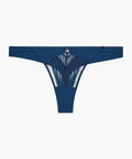 Tanga Ondulations Somptueuses Bleu Impérial