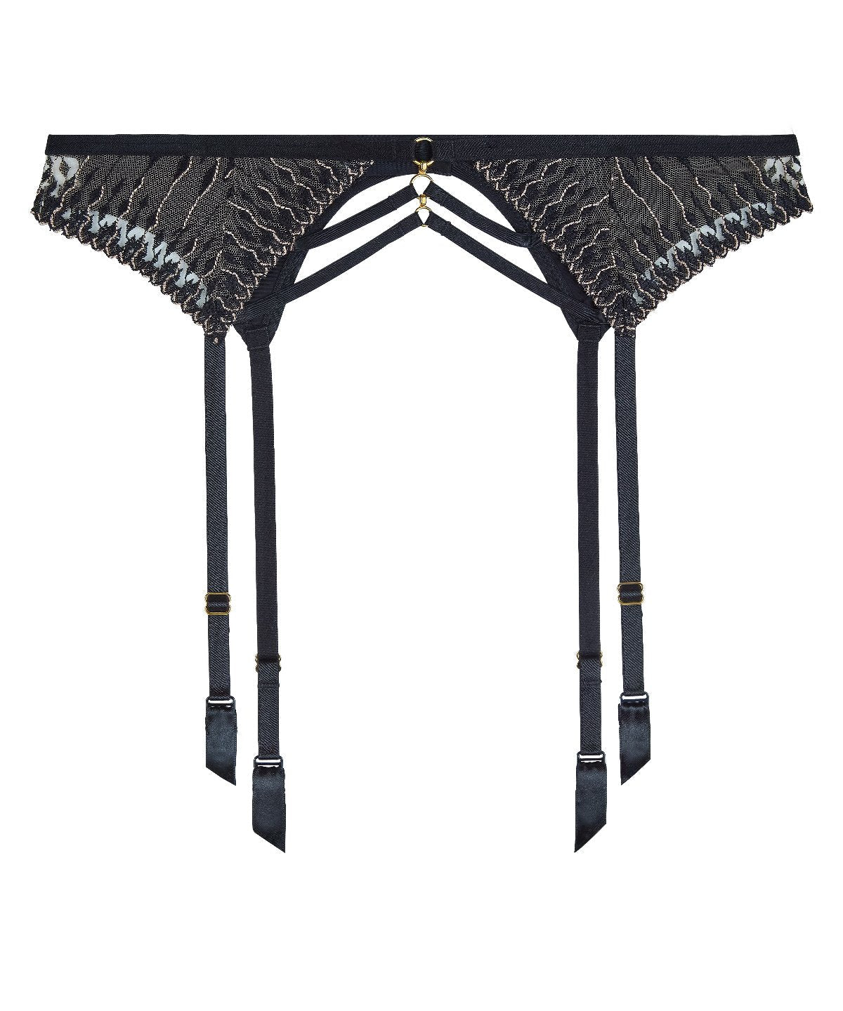 Voodoo Kiss Porte-jarretelles Millenium Noir