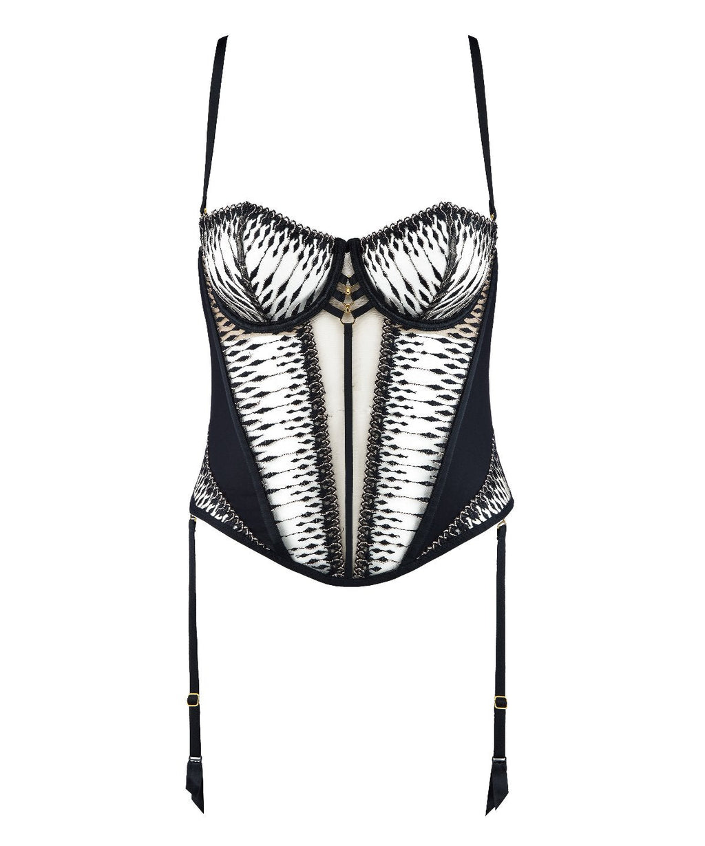 Voodoo Kiss Guêpière Millenium Noir