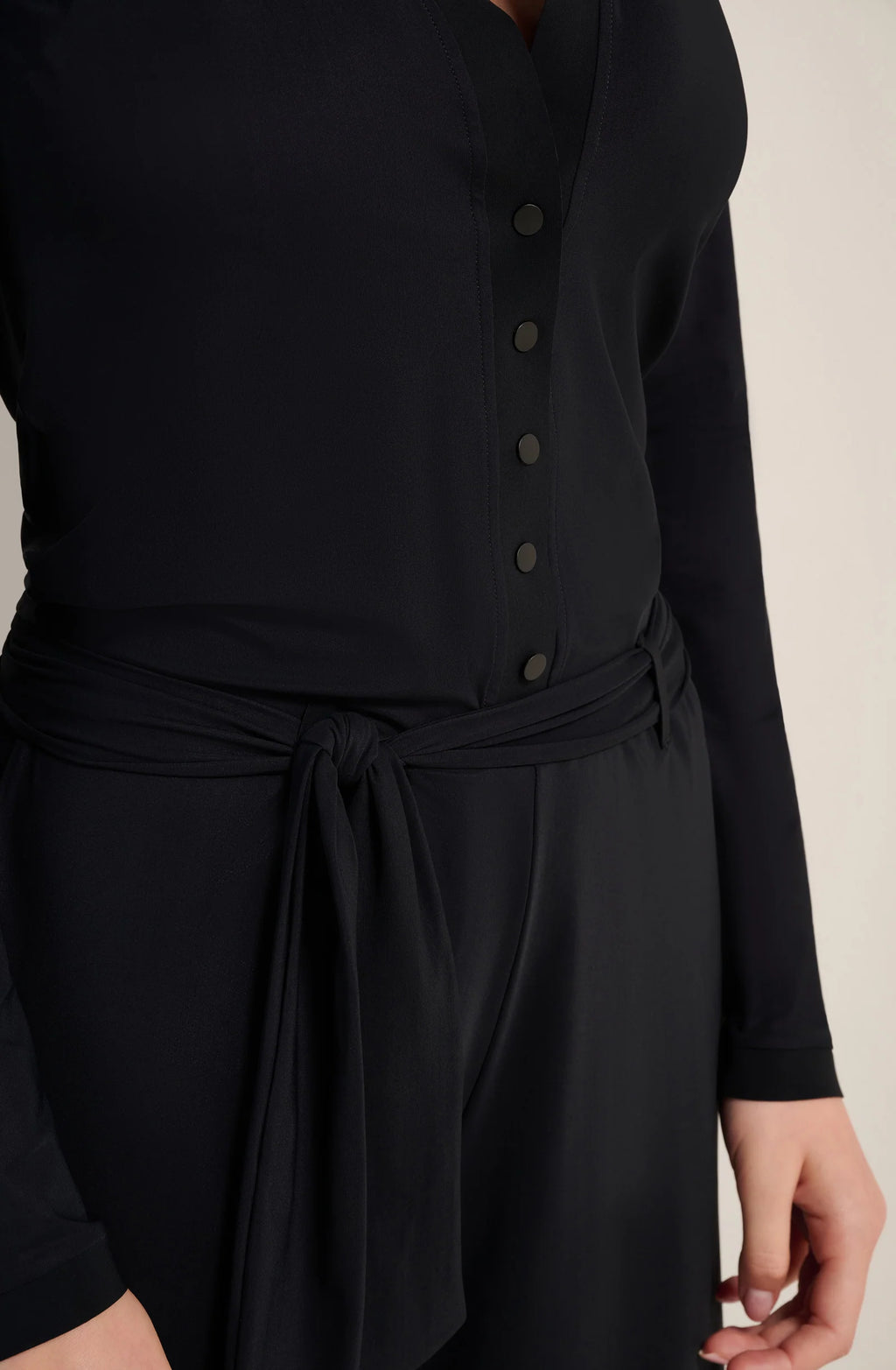 colbi Black long-sleeved jumpsuit