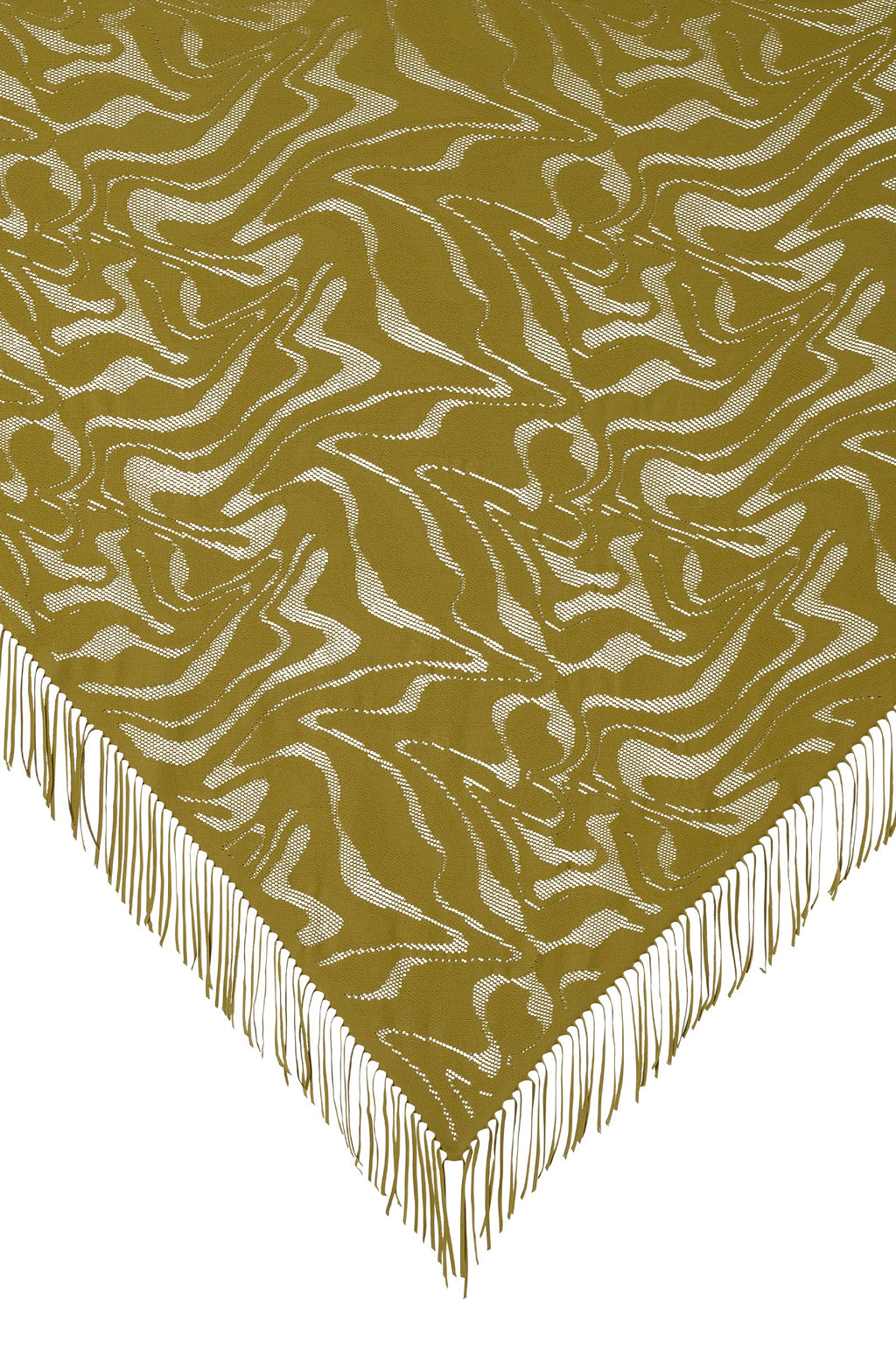 trudy Foam white lace fringed pareo
